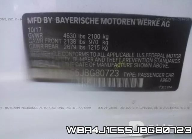 WBA4J1C55JBG80723 фото 10