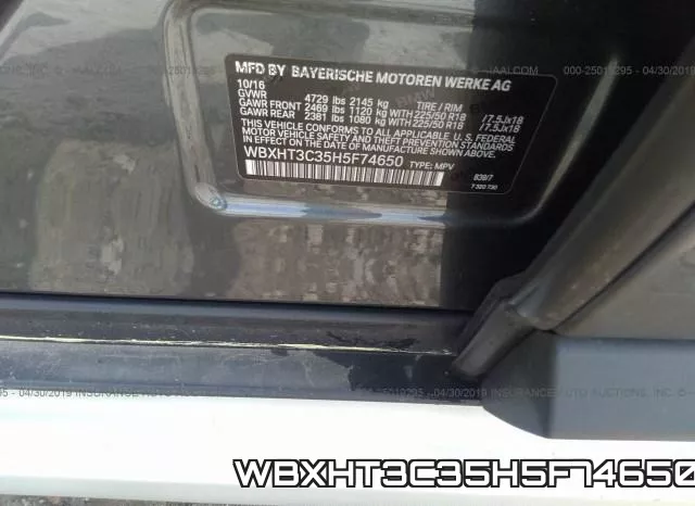 WBXHT3C35H5F74650 фото 10