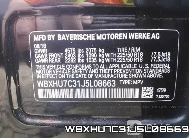 WBXHU7C31J5L08663 фото 10
