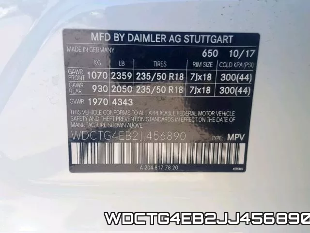 WDCTG4EB2JJ456890 фото 2
