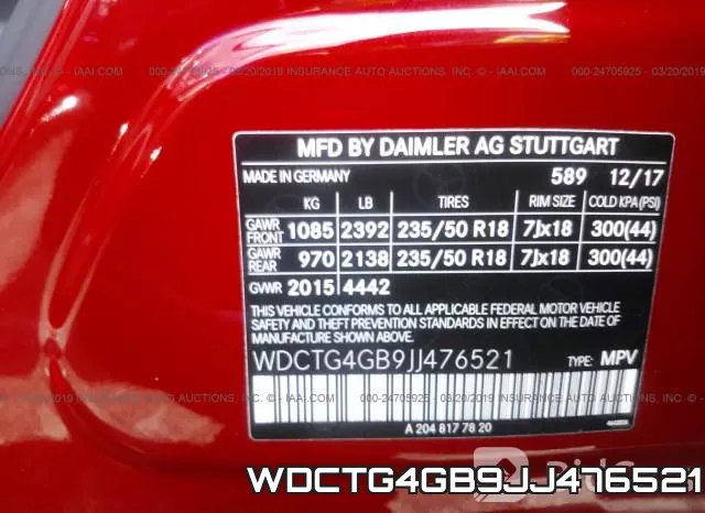 WDCTG4GB9JJ476521 фото 10