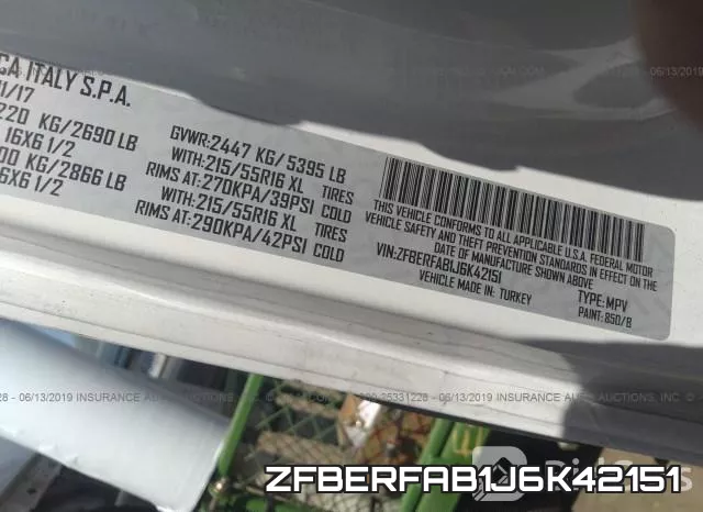 ZFBERFAB1J6K42151 фото 10