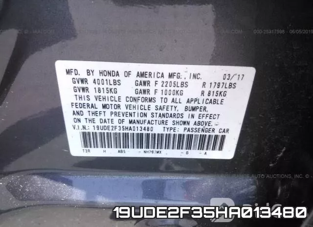 19UDE2F35HA013480 фото 10