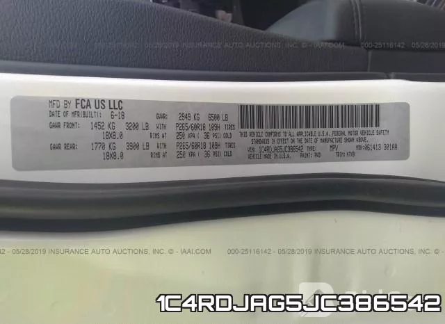 1C4RDJAG5JC386542 фото 10