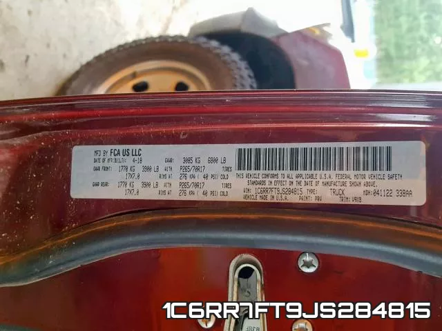 1C6RR7FT9JS284815 фото 2