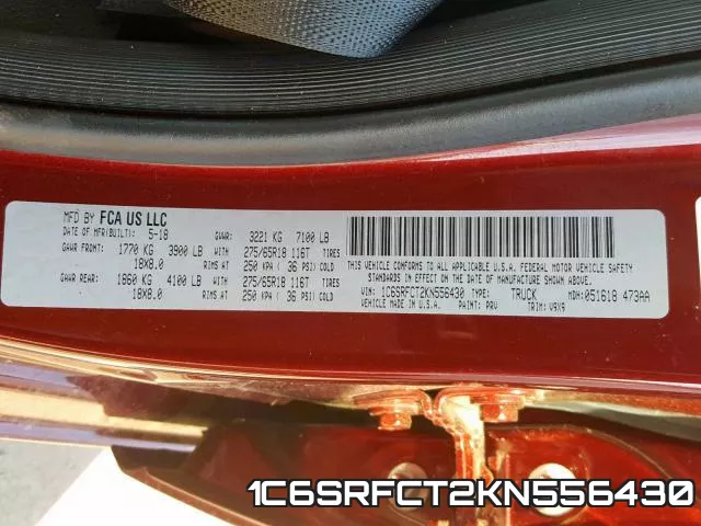 1C6SRFCT2KN556430 фото 2