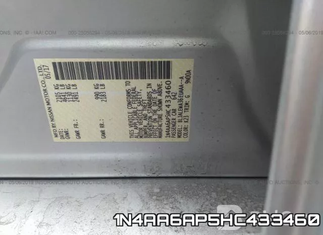 1N4AA6AP5HC433460 фото 10