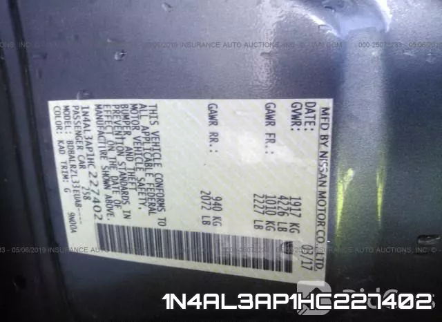 1N4AL3AP1HC227402 фото 10