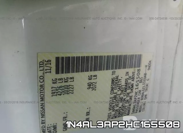 1N4AL3AP2HC165508 фото 10