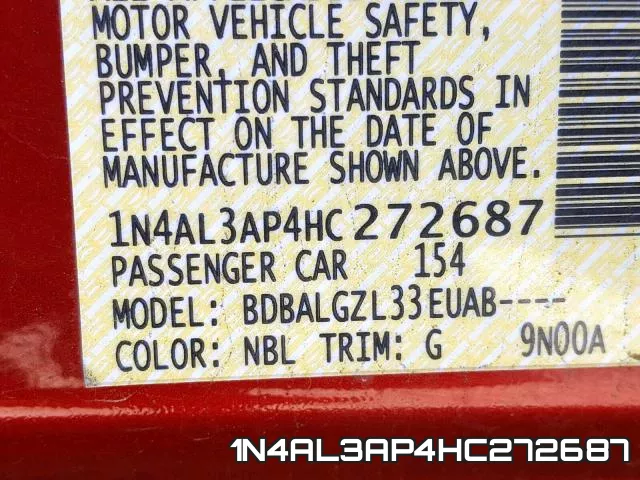 1N4AL3AP4HC272687 фото 2