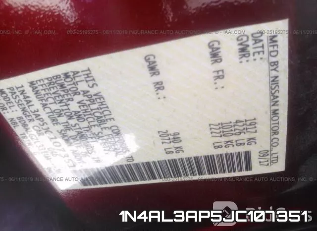 1N4AL3AP5JC107351 фото 10