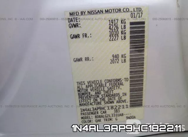 1N4AL3AP9HC182211 фото 10