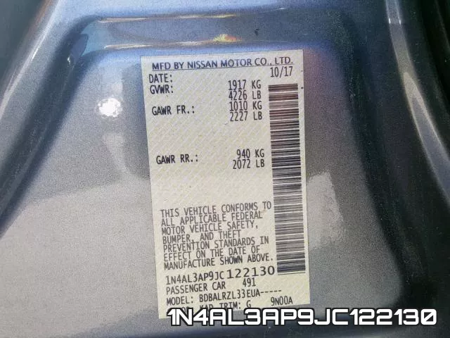 1N4AL3AP9JC122130 фото 2