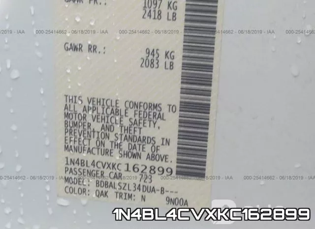 1N4BL4CVXKC162899 фото 10