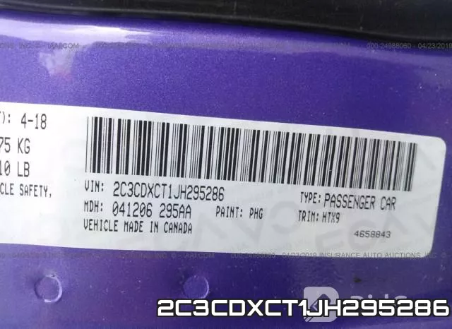 2C3CDXCT1JH295286 фото 10