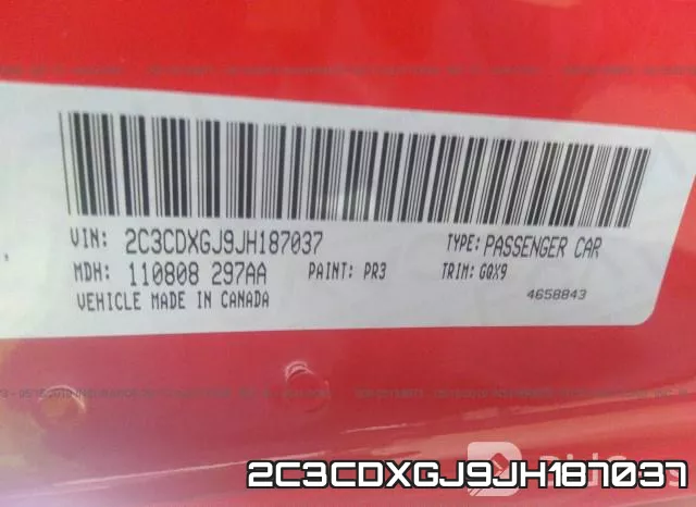 2C3CDXGJ9JH187037 фото 10