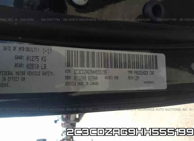 2C3CDZAG9HH555199 фото 10
