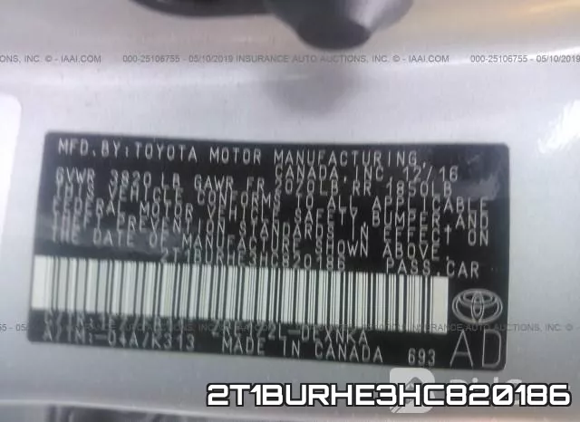 2T1BURHE3HC820186 фото 10