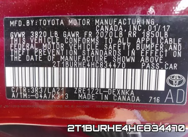 2T1BURHE4HC834470 фото 10