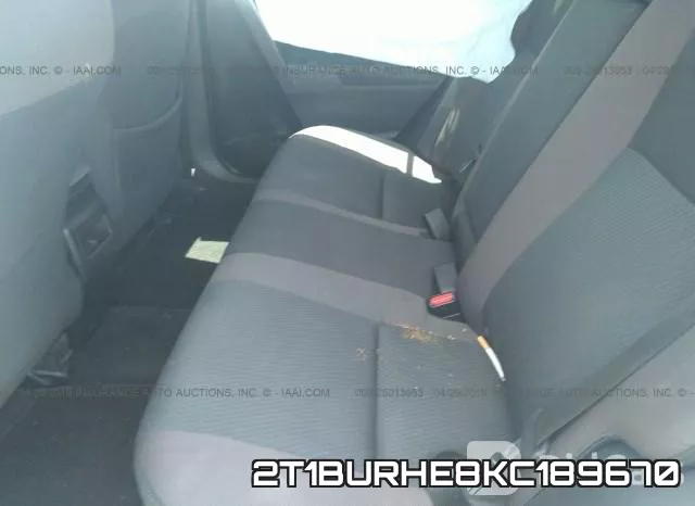 2T1BURHE8KC189670 фото 9