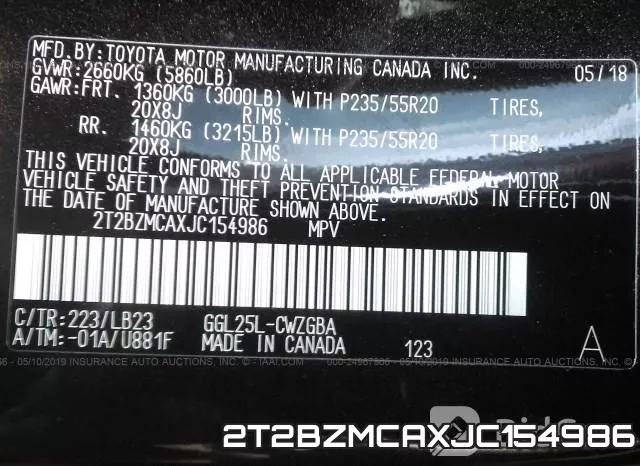 2T2BZMCAXJC154986 фото 10
