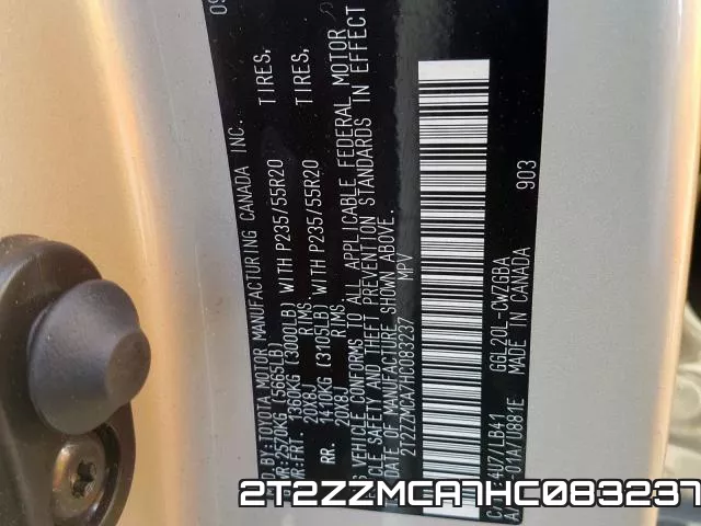 2T2ZZMCA7HC083237 фото 2