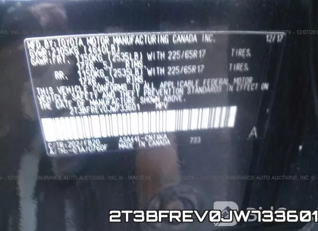 2T3BFREV0JW733601 фото 10