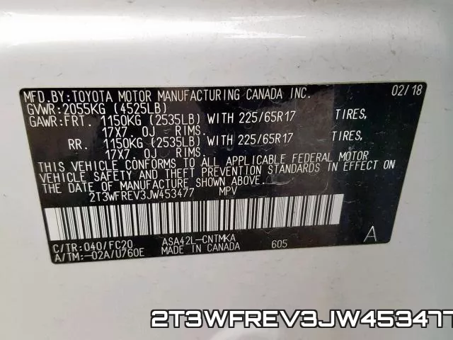2T3WFREV3JW453477 фото 2