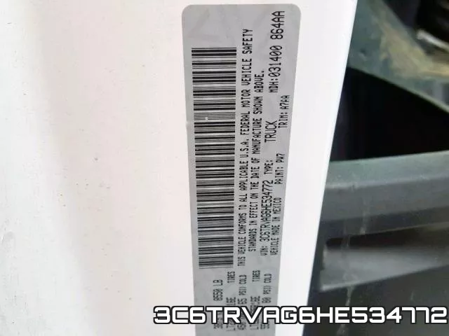 3C6TRVAG6HE534772 фото 2