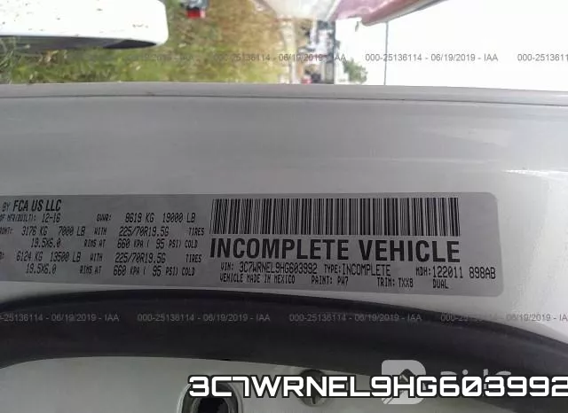 3C7WRNEL9HG603992 фото 9