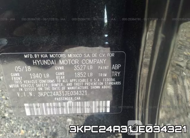 3KPC24A31JE034321 фото 10