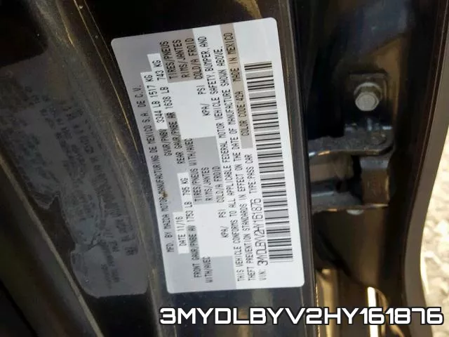 3MYDLBYV2HY161876 фото 2