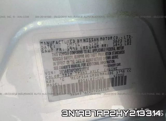 3N1AB7AP2HY213314 фото 10