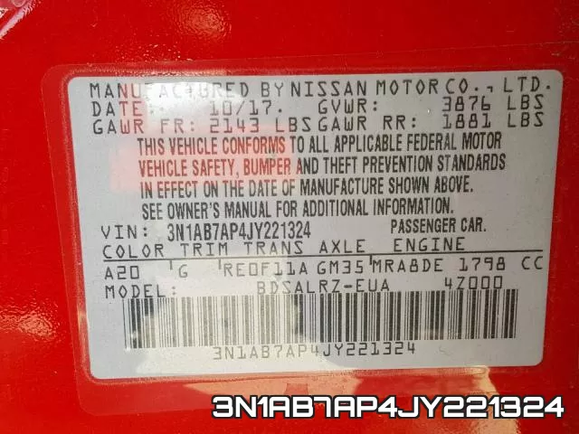 3N1AB7AP4JY221324 фото 2
