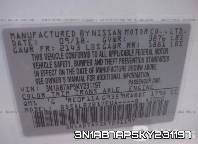 3N1AB7AP5KY231197 фото 10