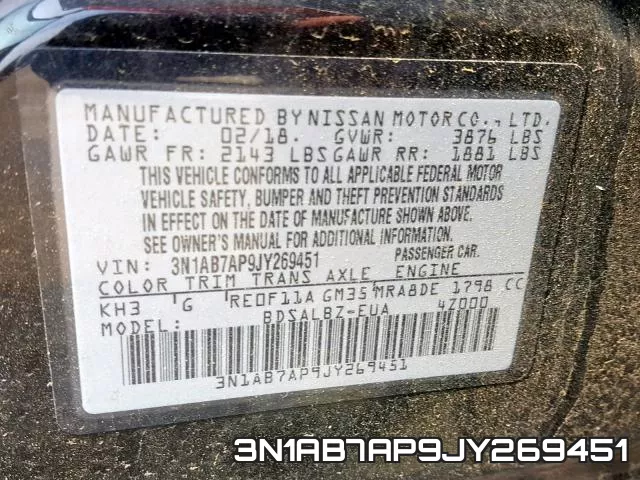 3N1AB7AP9JY269451 фото 2