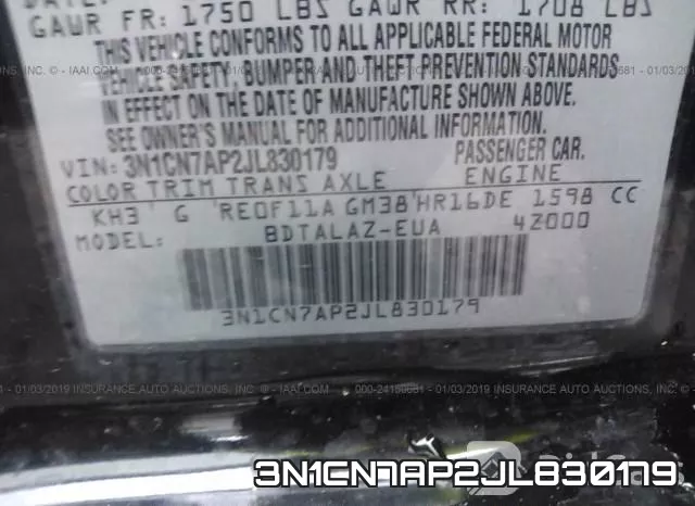 3N1CN7AP2JL830179 фото 10