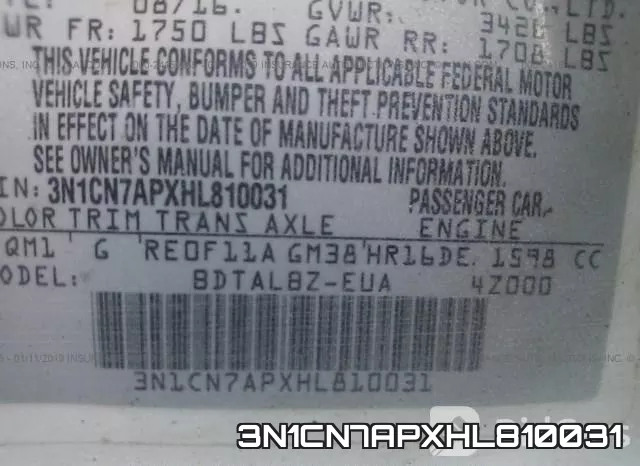 3N1CN7APXHL810031 фото 10