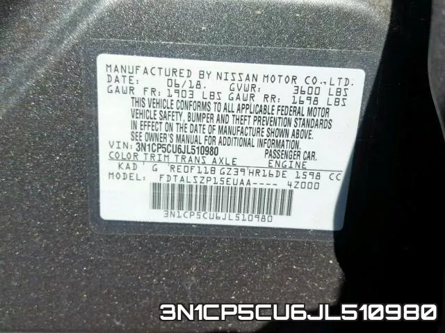 3N1CP5CU6JL510980 фото 2