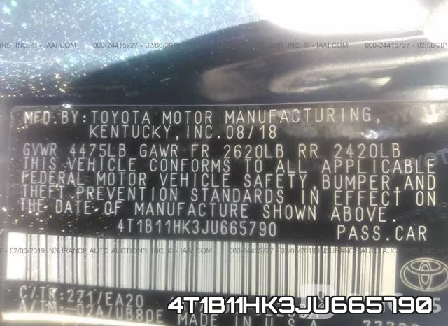 4T1B11HK3JU665790 фото 10