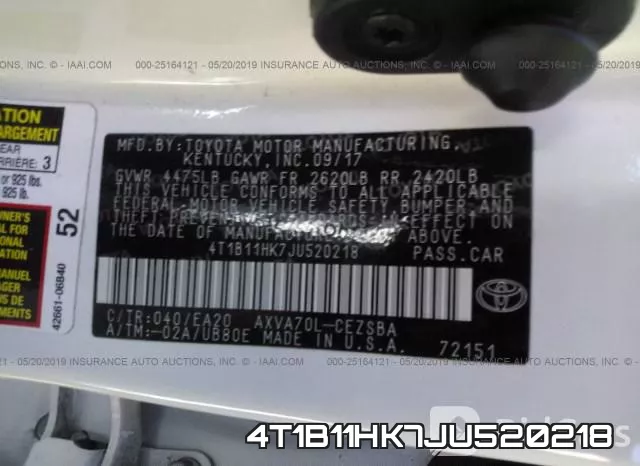 4T1B11HK7JU520218 фото 10