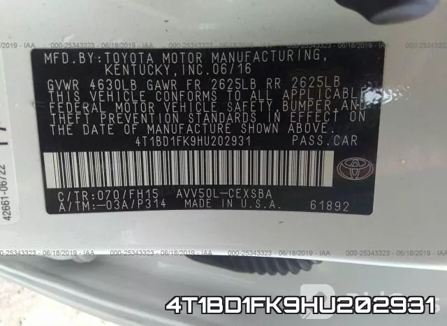 4T1BD1FK9HU202931 фото 10