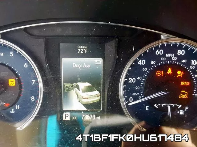 4T1BF1FK0HU617484 фото 9