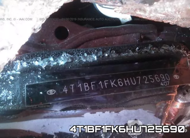 4T1BF1FK6HU725690 фото 10