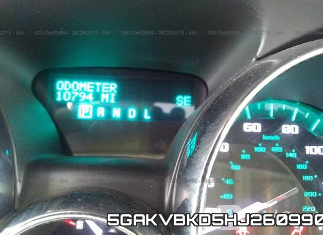 5GAKVBKD5HJ260990 фото 8