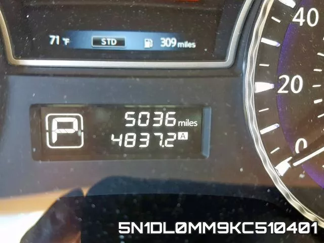 5N1DL0MM9KC510401 фото 9
