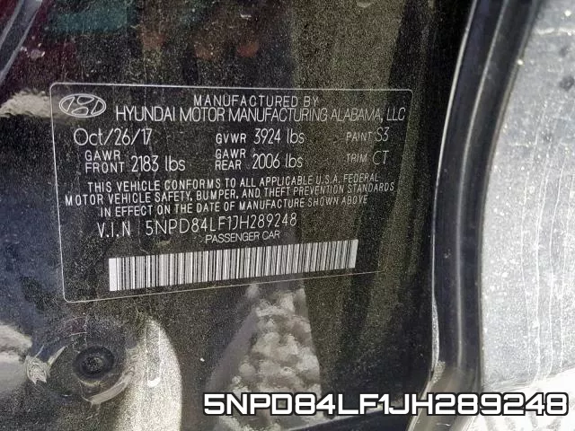 5NPD84LF1JH289248 фото 2