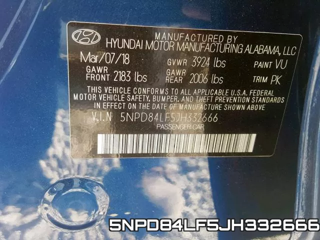 5NPD84LF5JH332666 фото 2