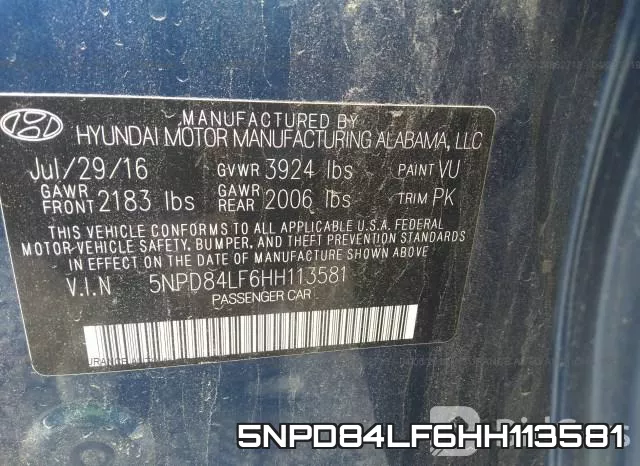 5NPD84LF6HH113581 фото 10