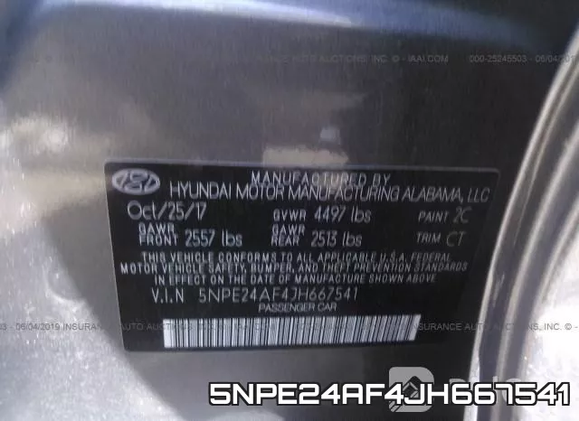 5NPE24AF4JH667541 фото 10